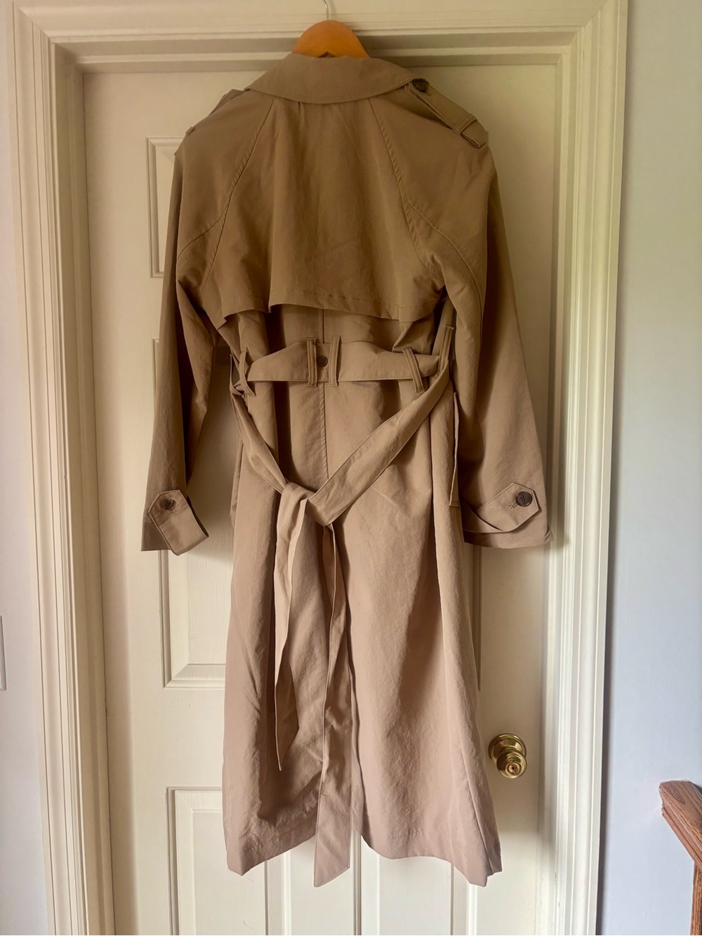 a new day Long Trench Coat Tan - Picture 2 of 3